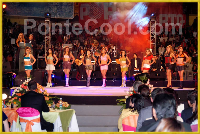 Las nueve hermosas candidatas a Reina Ambato 2008